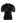 Short Sleeve Detachable Bowknot Spliced Knit Top in Black