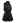 Satin Asymmetric Ruched Neckline Sleeveless Playsuit in Black