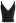 V-Neck Rib Cami Crop Top in Black