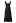 Ruffle Hem Tie-Shoulder Cami Dress in Black