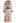 Belted Contrast Color Pleated Knit Dress