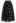 Shimmering Hearts Mesh Tulle Midi Skirt in Black