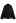 Collared Self-Tie Wrap Waffle Knit Cardigan in Black