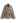 Collared Self-Tie Wrap Waffle Knit Cardigan in Light Tan