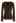 Notch Neckline Fitted Knit Top in Brown