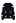 3D Stitch Flower Open Front Knit Cardigan in Black