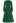 V-Neck Twisted Front Pleated Dress in Dark Green