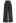 Cross Waist Pleated Straight-Leg Pants in Smoke