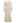 Captivating V-Neck Tie Waist Pleated Knit Dress in Cream