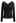 Self-Tie Bowknot Back Ruched V-Neck Top in Black