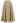 Faux Leather Pleated Flare Midi Skirt in Khaki