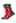Christmas Vibe Jacquard Crew Socks in Red