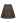 Button Front Faux Leather Midi Skirt in Brown