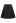Button Front Faux Leather Midi Skirt in Black