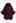 Self-Tie Bowknot Faux Fur Poncho in Burgundy