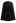 Golden Button Belted Cape Coat in Black