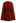 Golden Button Belted Cape Coat in Red