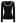 Fuzzy Contrast Edge Scoop Neck Fitted Top in Black