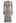 Cross Waist Detail Faux-Wrap Knit Dress in Oatmeal