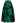 Emerald Blossom Jacquard A-Line Maxi Skirt