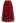 Glitter Velvet Rose Mesh Tulle Midi Skirt in Red