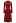 Collared Braided Edge Knit Midi Dress in Red