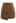 Notched Hem Wool-Blend Flap Mini Skirt in Camel