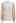 Sequin Mesh Sleeves Mock Neck Knit Top in Cream