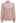 Sequin Mesh Sleeves Mock Neck Knit Top in Pink