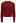 Pearl Embellished Puff Sleeve Knit Sweater in Red