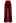 Pleated Waist Chunky Straight-Leg Pants in Burgundy