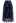 Mysterious Night Moon and Star Embroidered Mesh Tulle Skirt in Navy