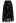 Mysterious Night Moon and Star Embroidered Mesh Tulle Skirt in Black