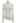 Side Pleat High Neck Ribbed Knit Top in Cream