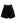 High Waist Button Decorated Shorts in Black