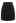 Faux Leather Pleat Detail Mini Skirt in Black