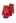 Bowknot Decor Fingerhole Knit Gloves in Red
