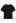 Cute Embroidered Heart Pattern T-Shirt in Black