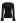 Pearl Adorned Flare Cuffs Ribbed Knit Top in Black