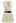 V-Neck Sleeveless Knit Top and Pleated Skirt Set in Cream