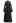 Rhinestone Decor Button Tie-Sash Organza Maxi Dress in Black