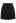 Zipper Faux Leather Mini Skirt in Black
