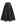 Luxurious Night Bowknot Pleated Midi Skirt in Black