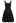 Geometric Eyelet Embroidered Square Neck Sleeveless Dress in Black