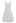 Geometric Eyelet Embroidered Square Neck Sleeveless Dress in White