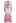 Watercolor Rose Garden Tie-Neck Belted Organza Maxi Dress in Hot Pink