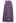 Glam Tie-Waist Midi Skirt in Purple