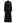Crochet Panelled Tie-Waist Button Down Dress in Black
