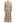 Crochet Panelled Tie-Waist Button Down Dress in Khaki