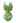 Front Knot Ruched Bikini Set in Green Print